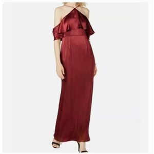 brass clothing a line dress As Seen On. @ladyandacat in the 'Blenfleet Maxi Dress' in Brass for @stanaustralia's After The Dinner Party on @mafs. Shop the look via the link in bio. #Acler #AclerSpring26